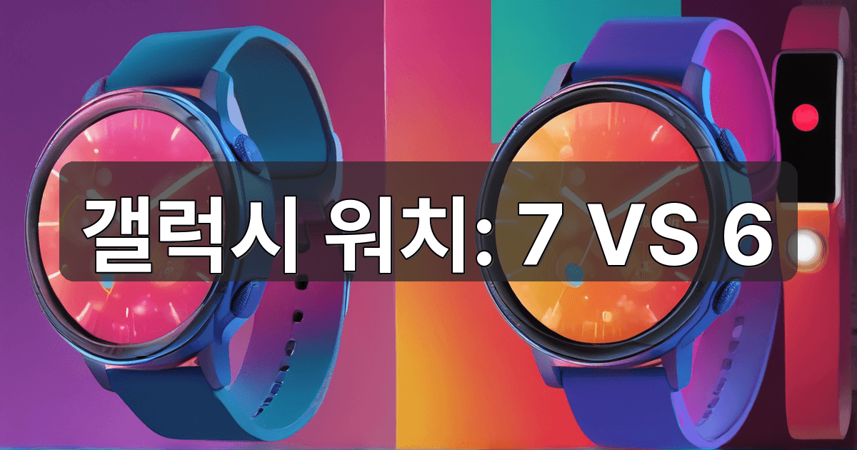 갤럭시 워치7 vs 워치6 차이 어떤것을 사야 하나 고민중이라면. - AI_Tools 제품 이미지, 테크매니아